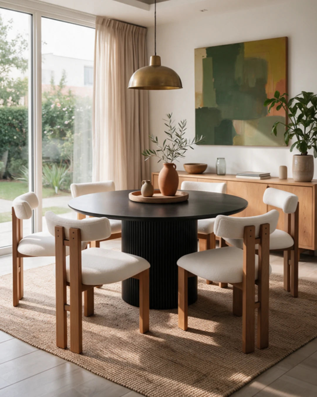 Sillas Mia + Mesa Lounna